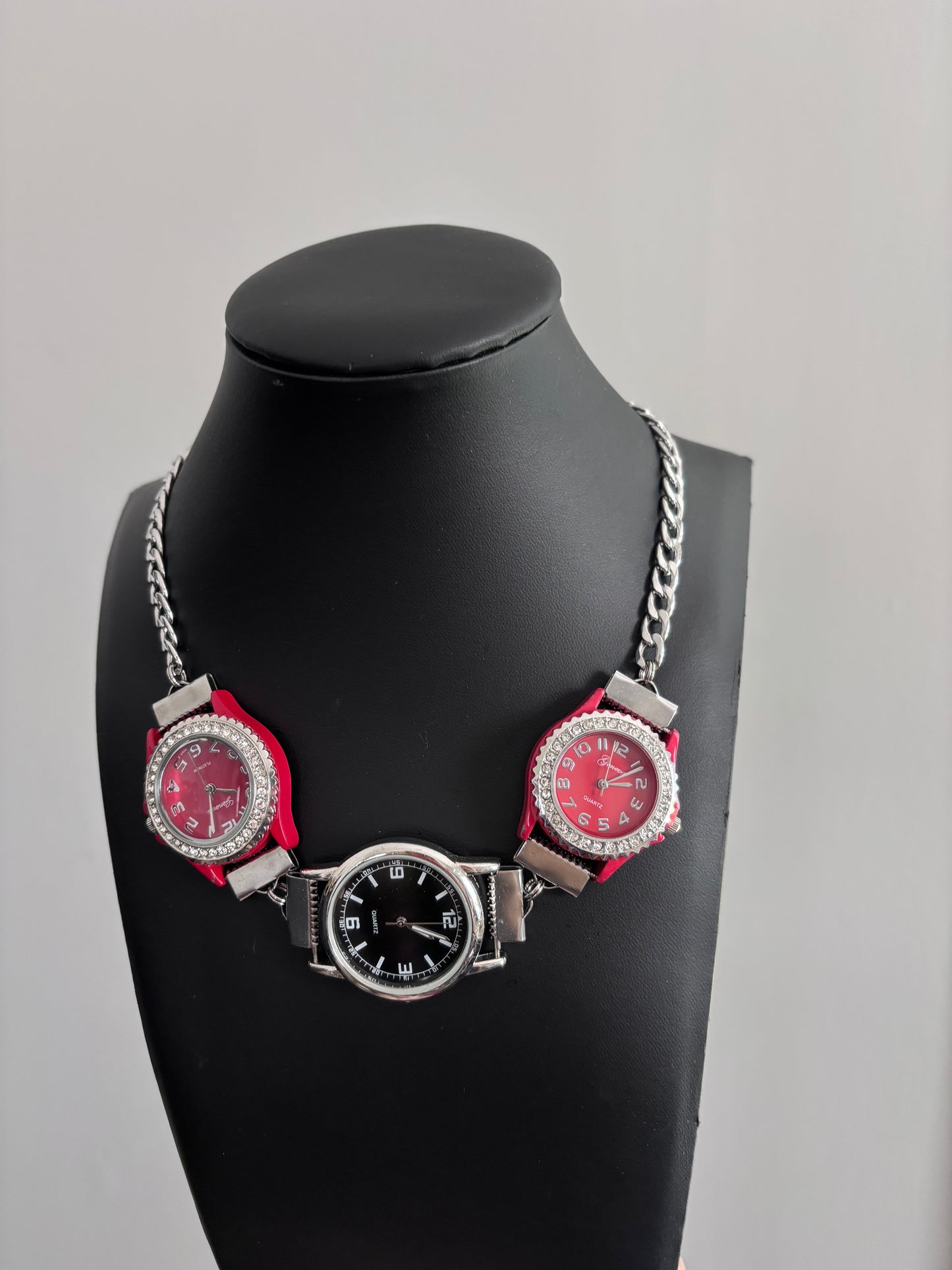 Red & Black Watch Chain