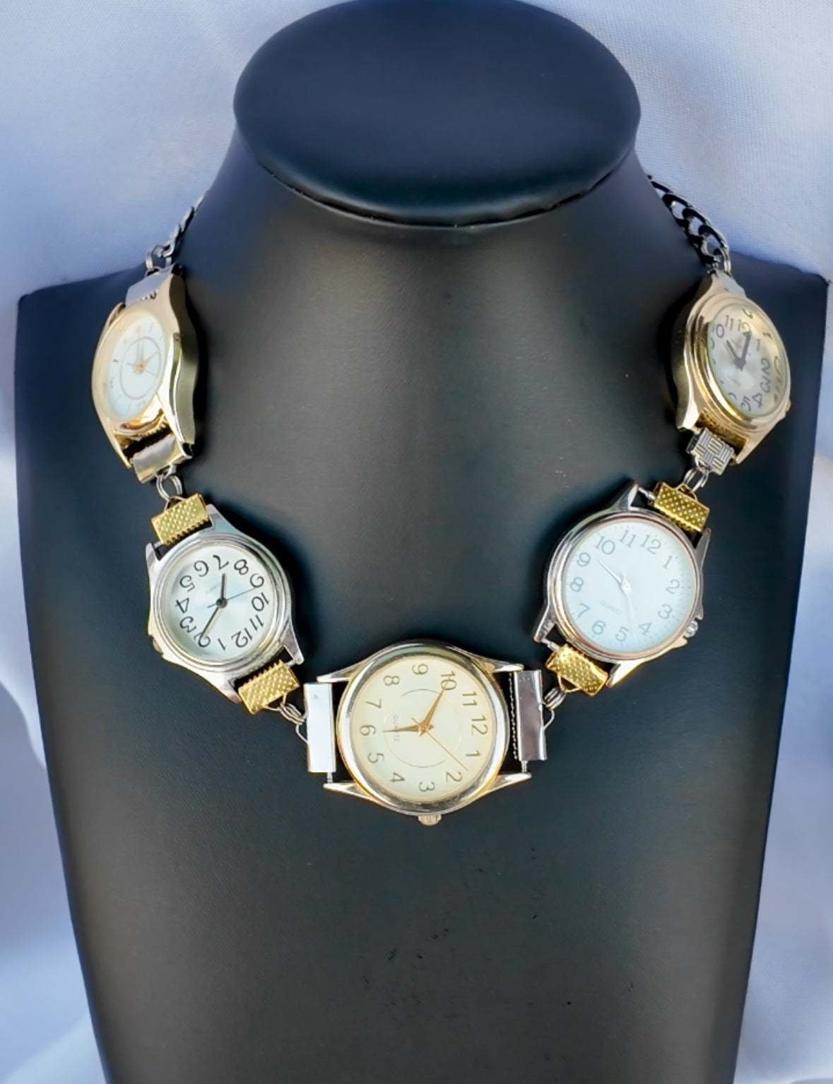 5-Faced Watch Necklace