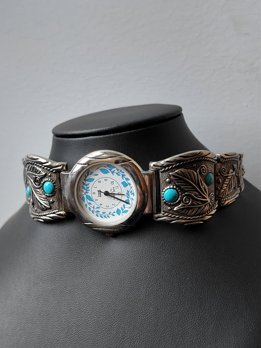Turquoise Watch Choker