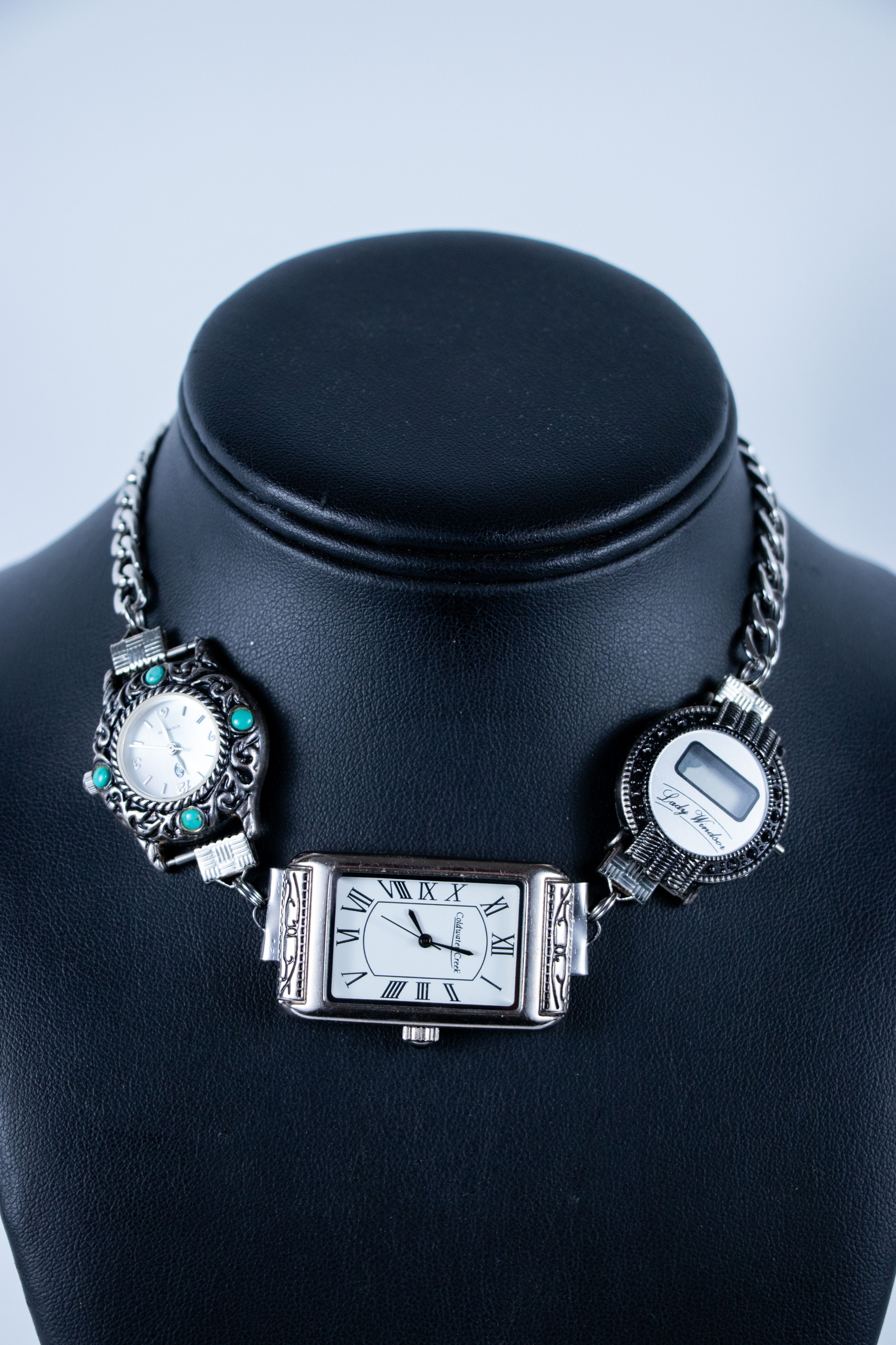 Silver Watch Necklace