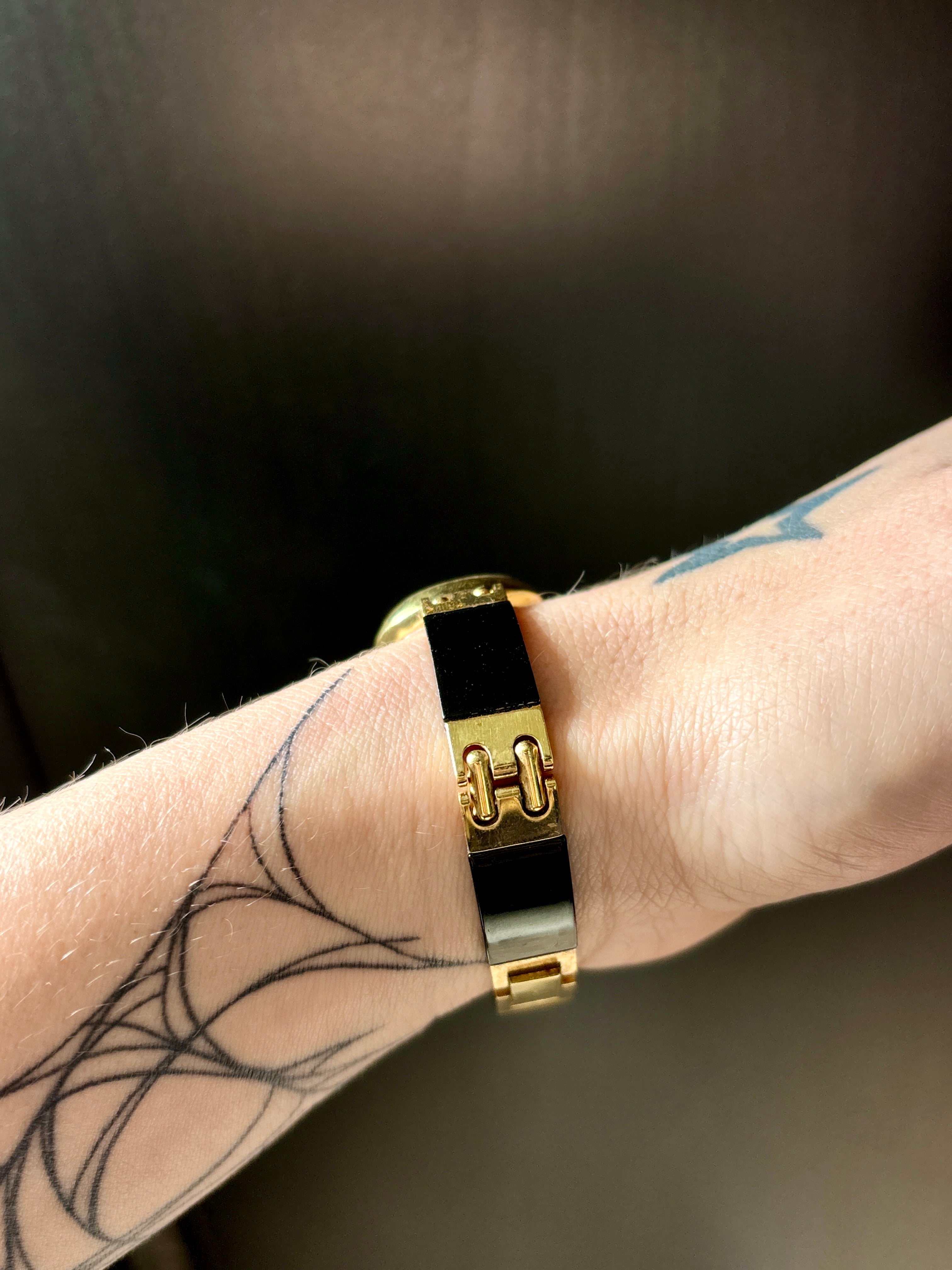Black and Gold Watch