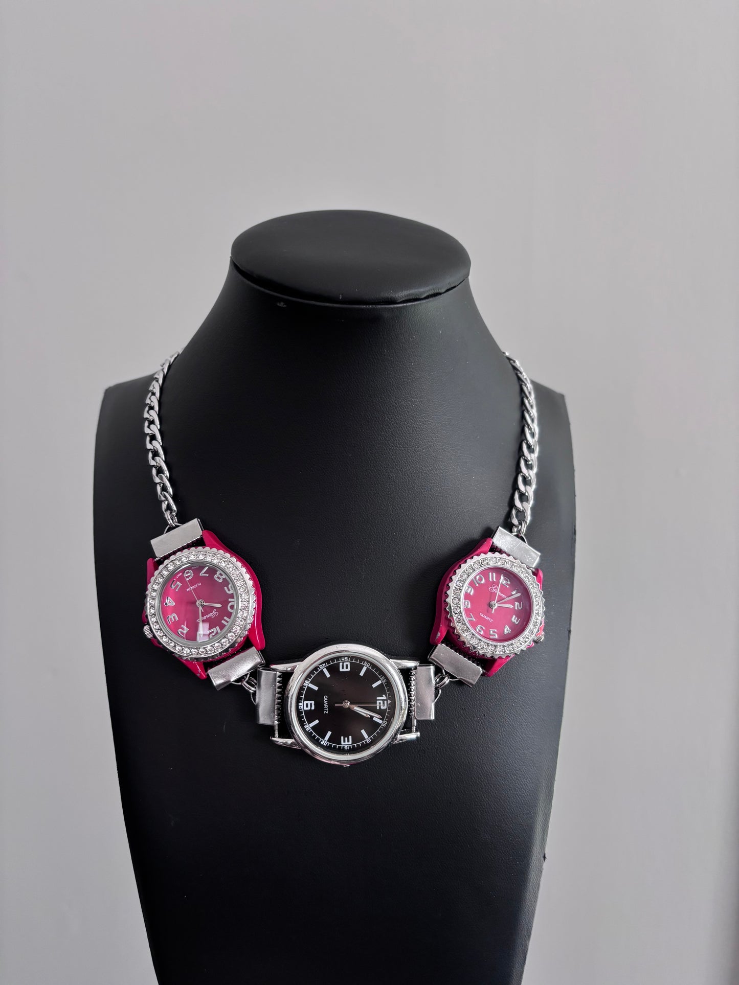 Red & Black Watch Chain