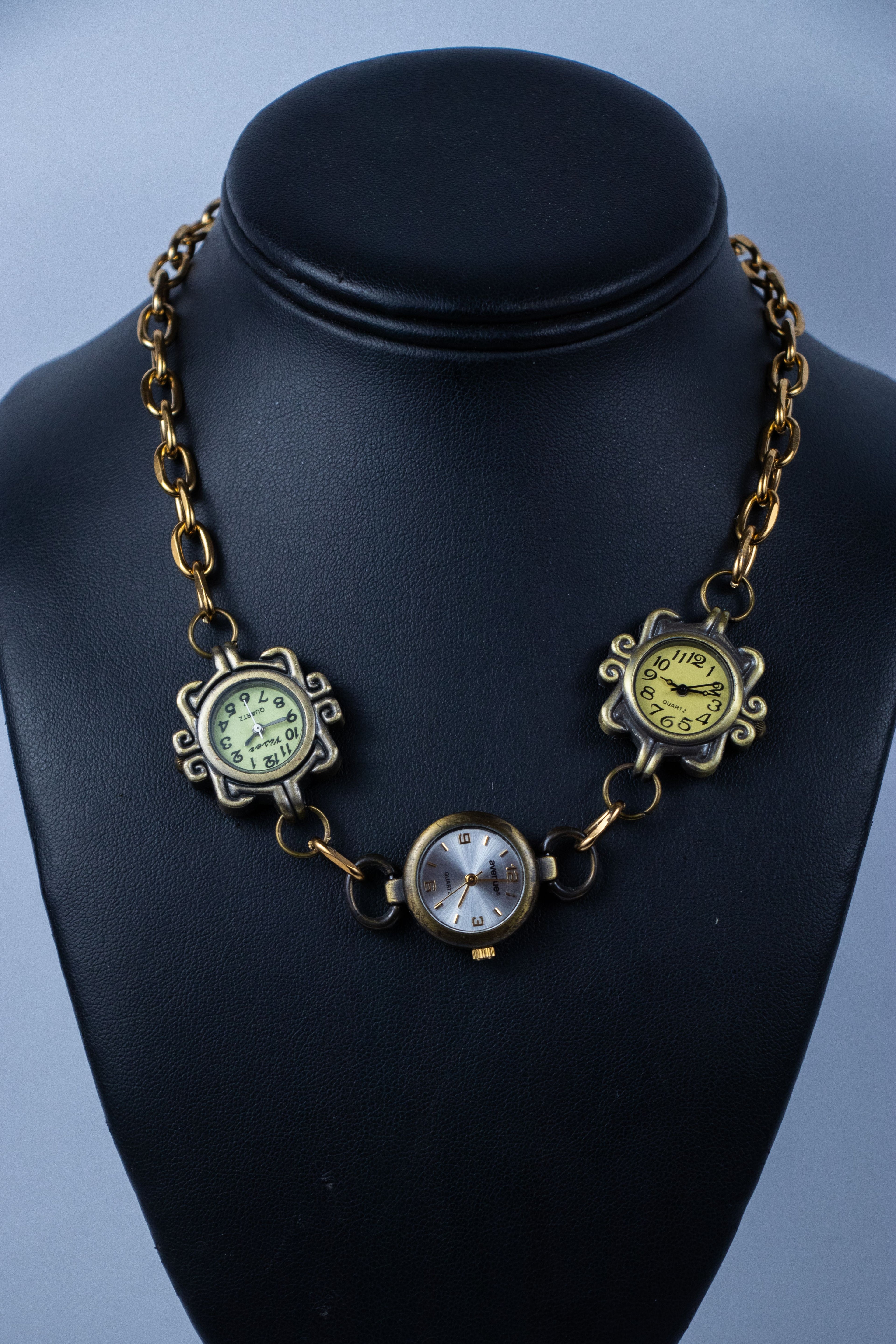 Bronze Baby Watch Necklace