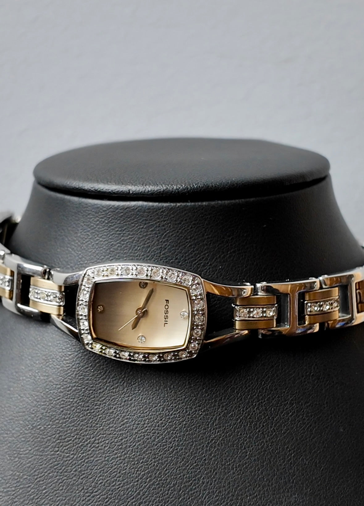 Mixed Metal Watch Choker