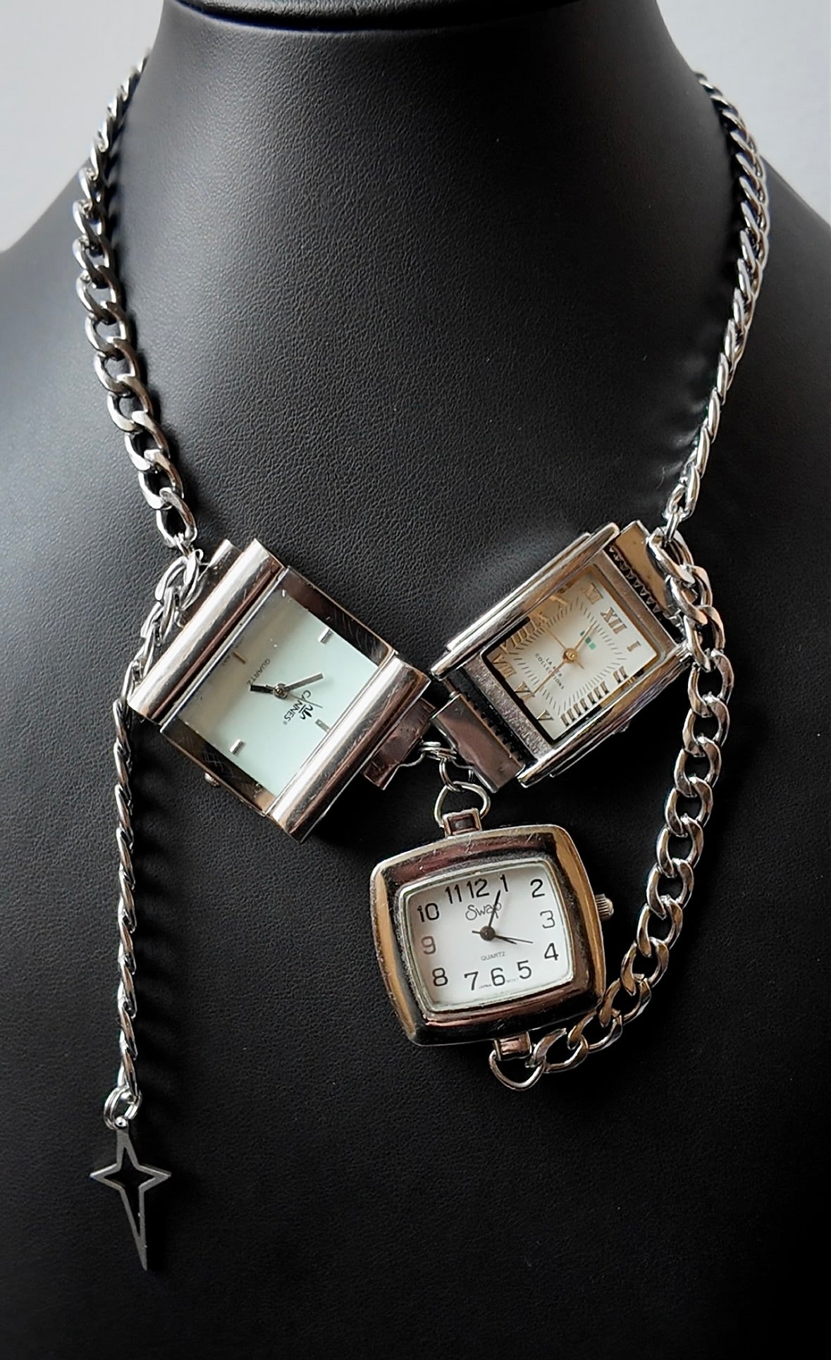 Star Charm Watch Necklace