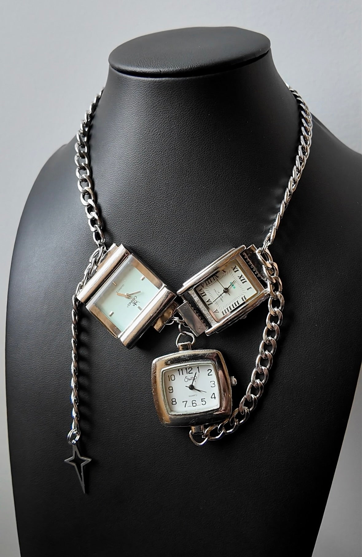 Star Charm Watch Necklace