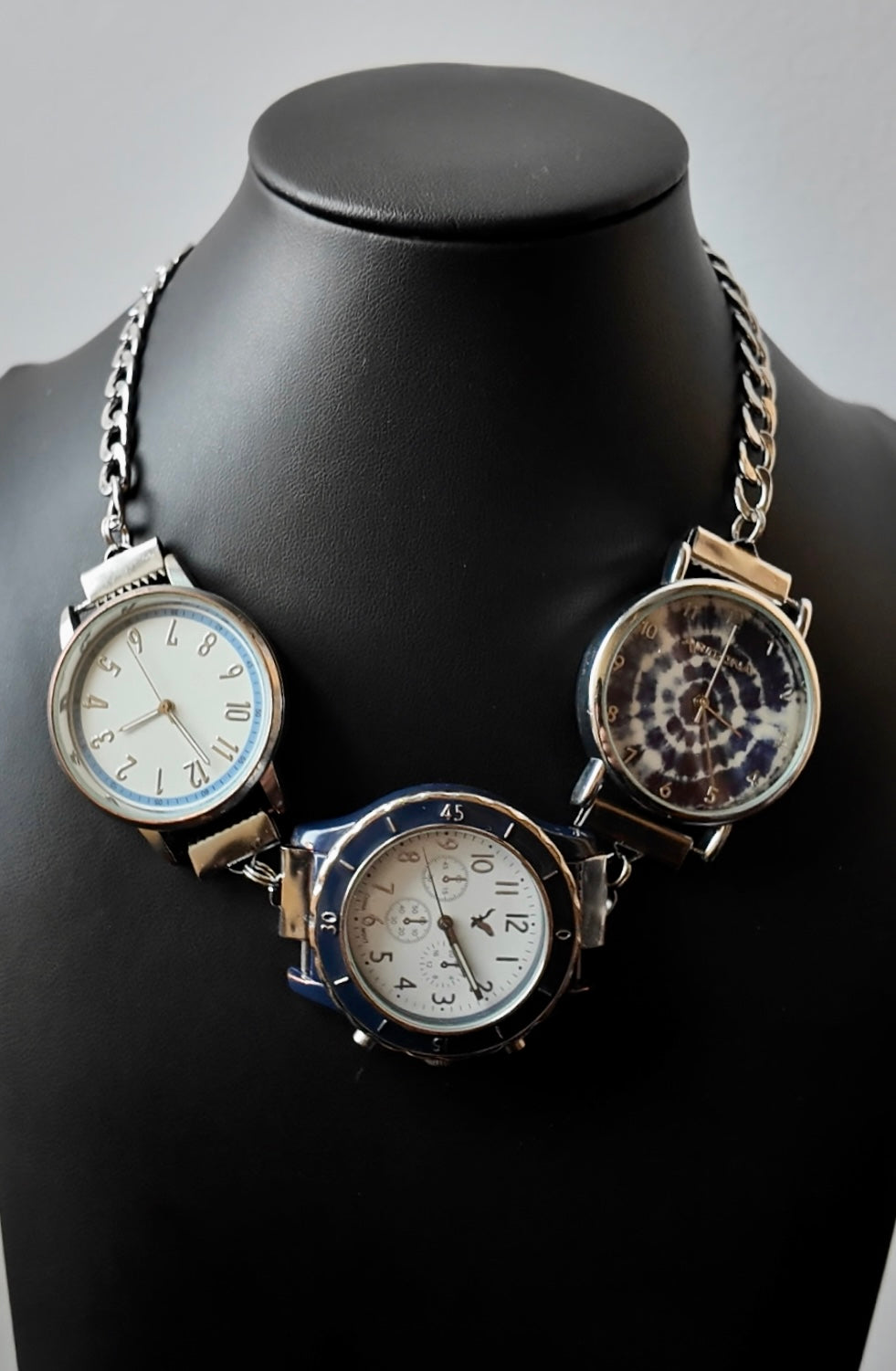 Tie Dye Watch Necklace