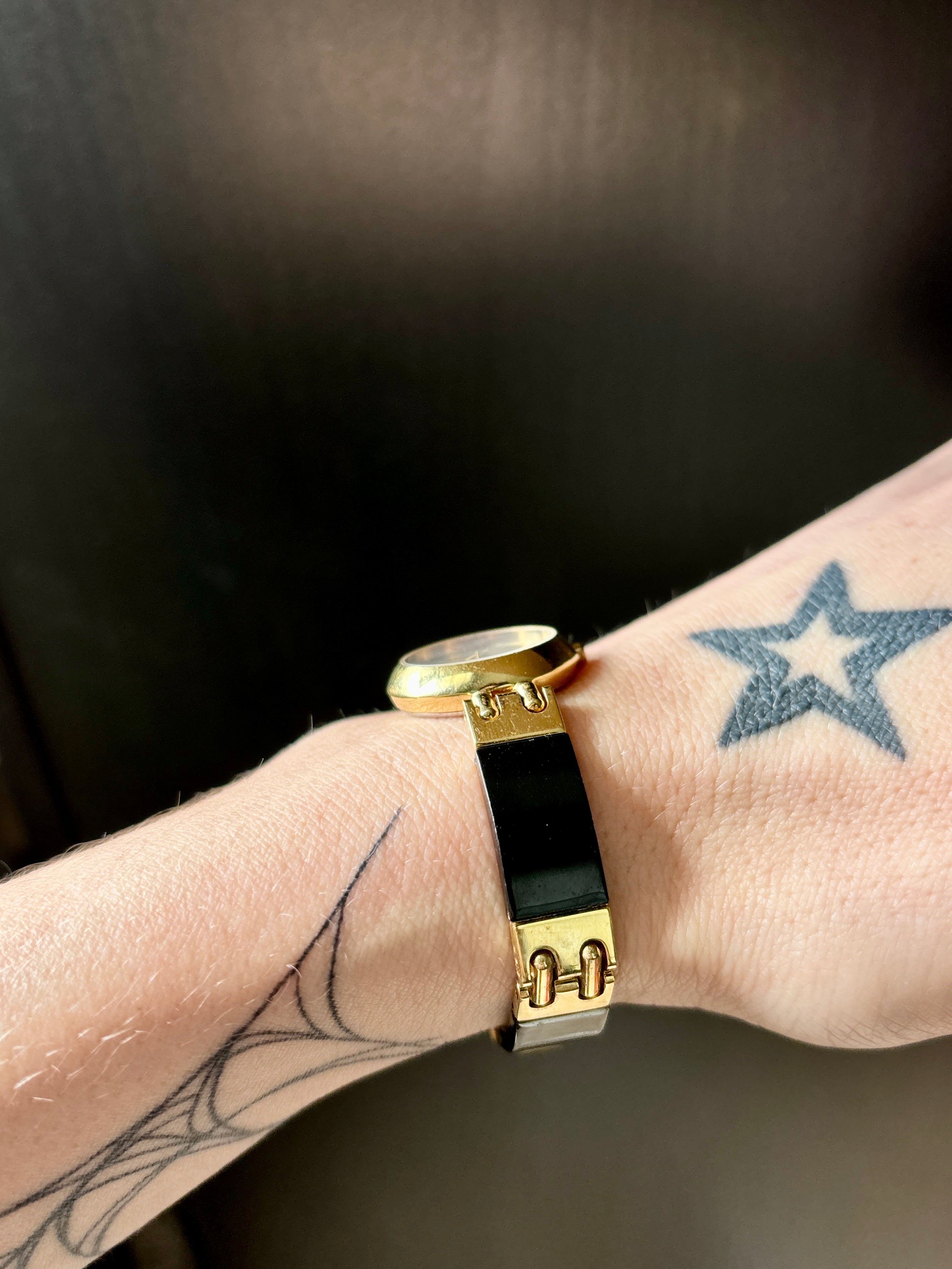 Black and Gold Watch