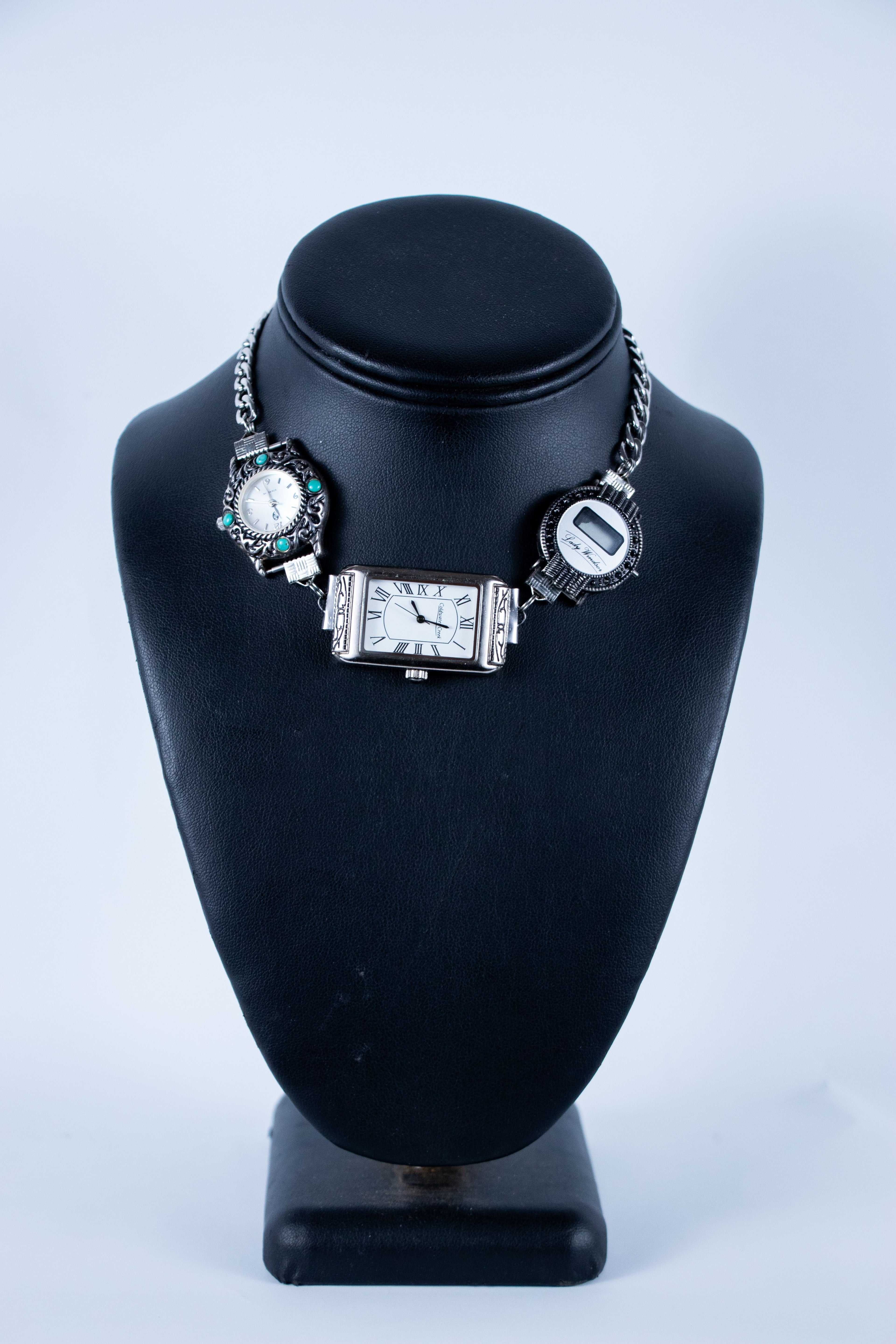 Silver Watch Necklace