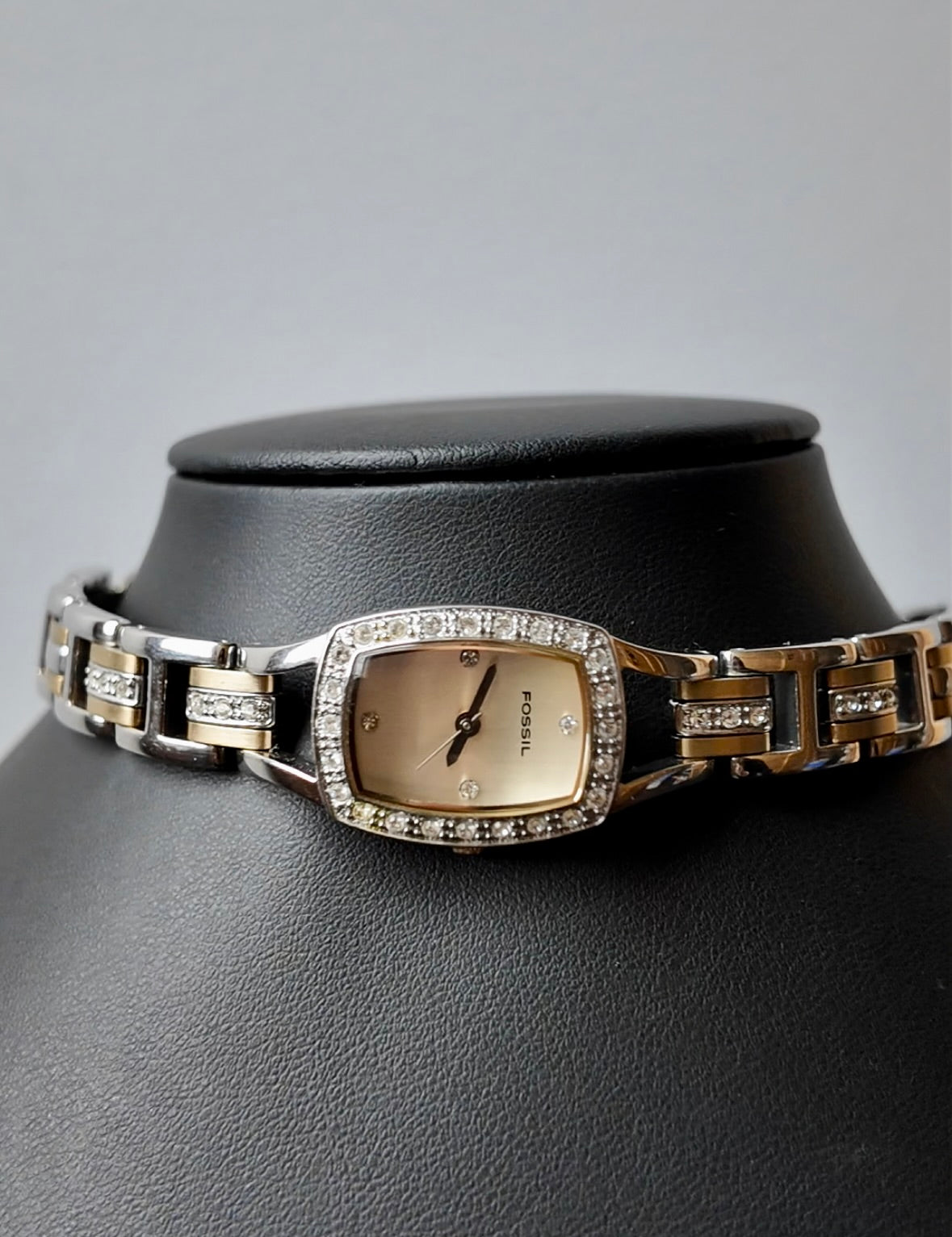 Mixed Metal Watch Choker