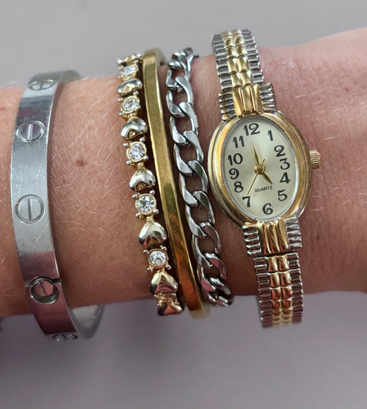 Mixed Metals Vintage Watch