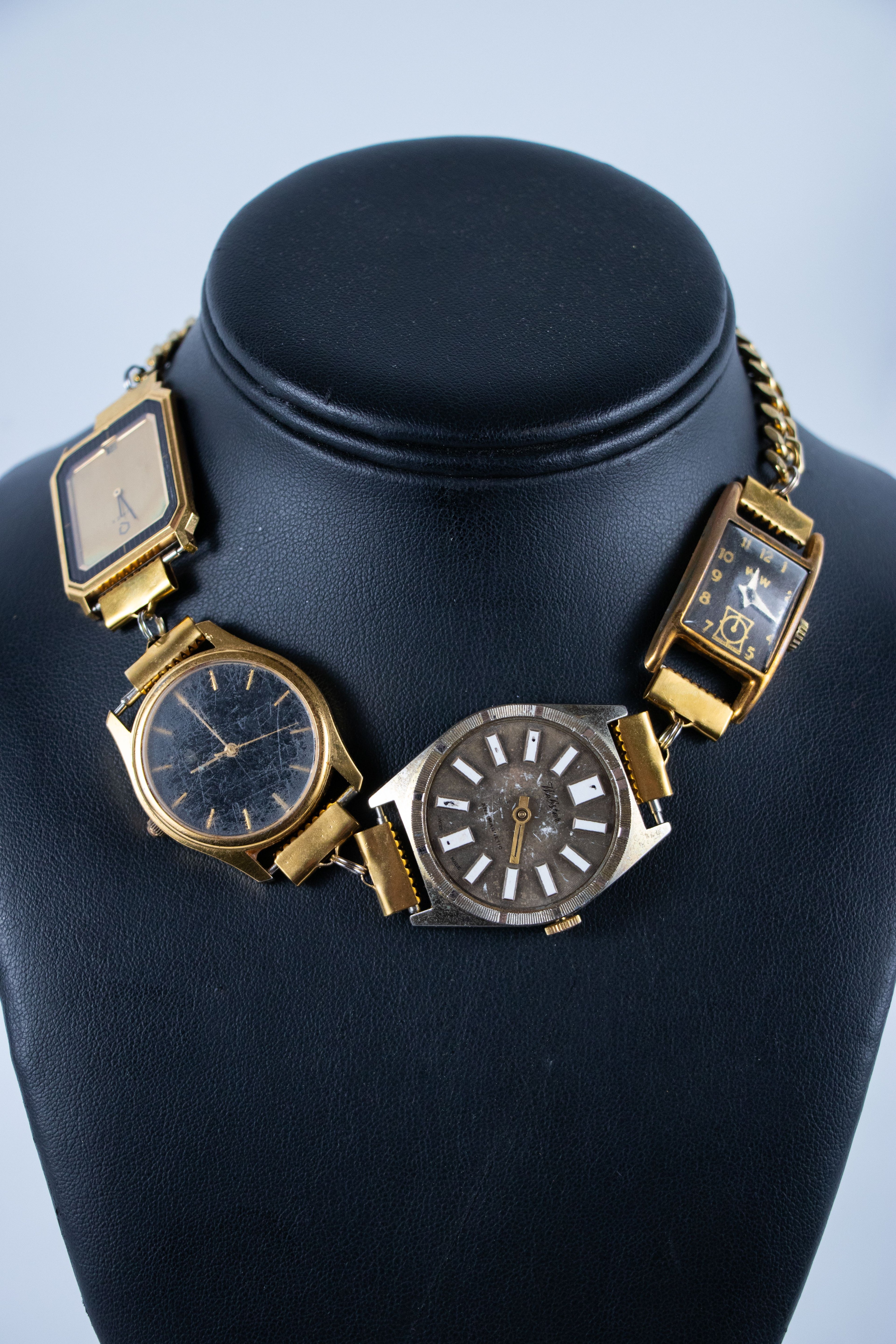 Vintage Gold Watch Necklace