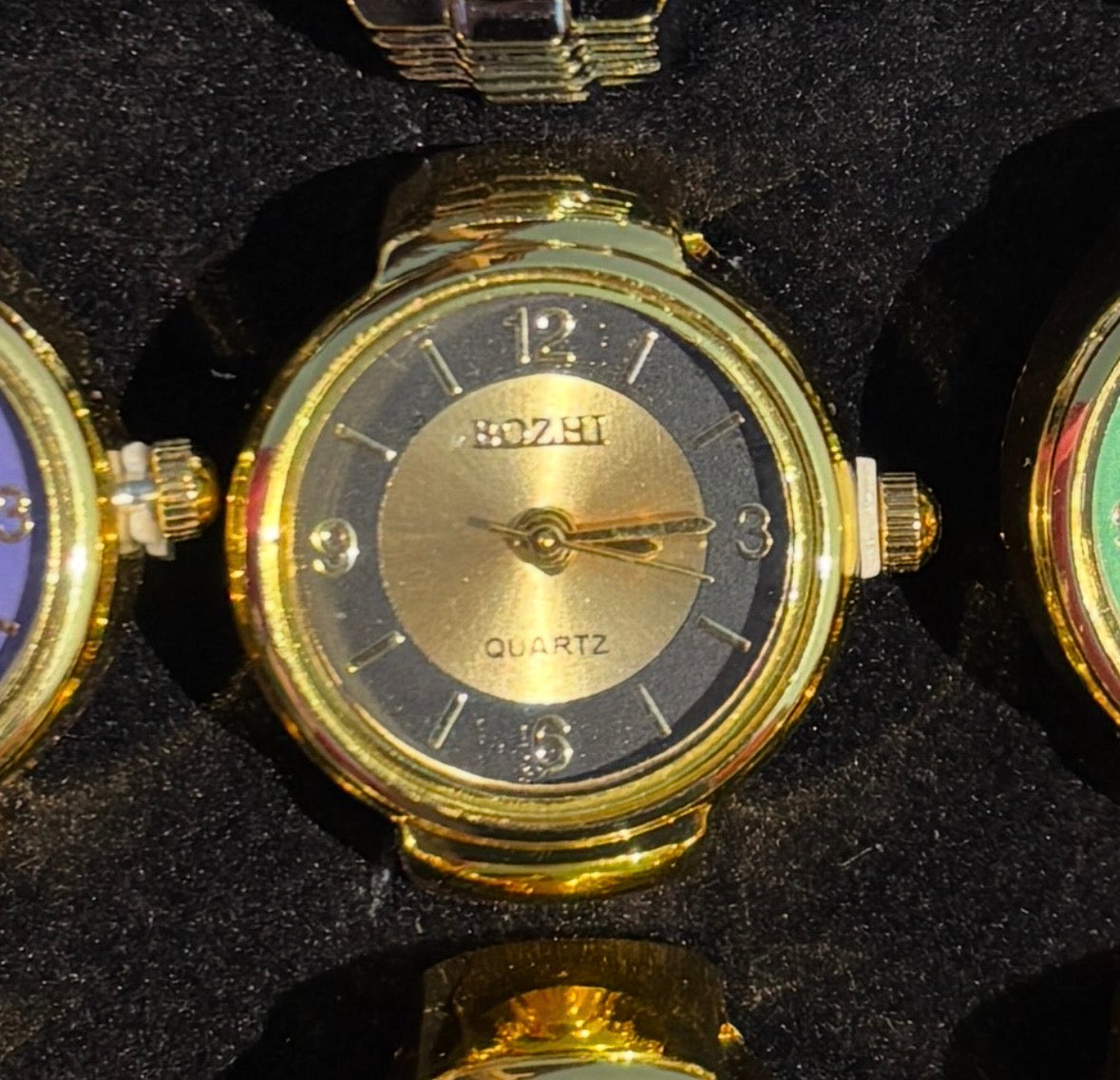 Black & Gold Watch ring
