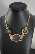 Black & Yellow Watch Necklace