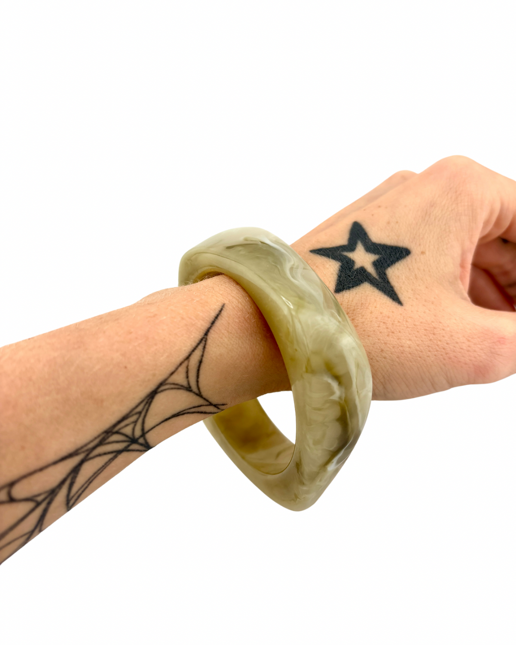 Marbled Moss Bangle