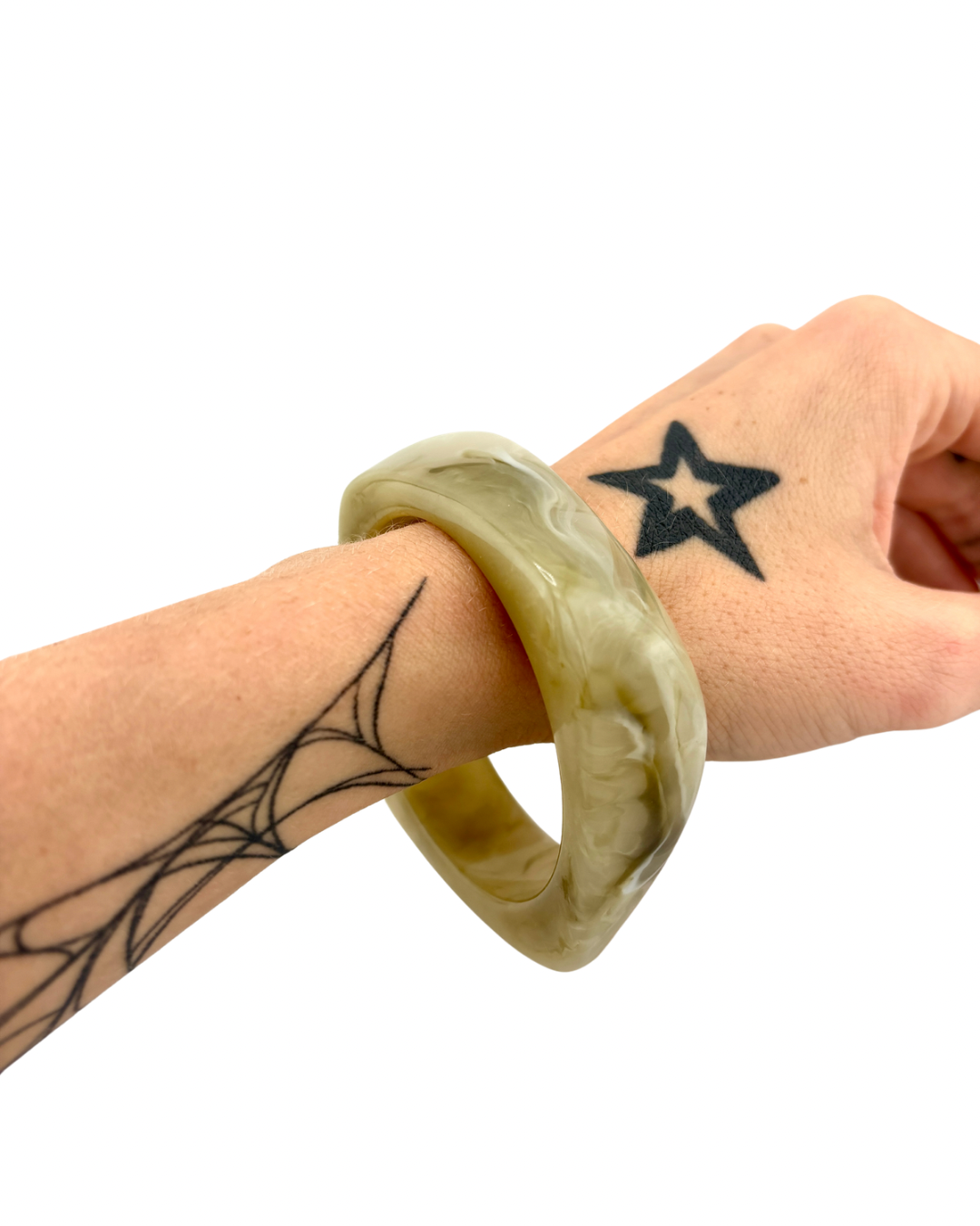Marbled Moss Bangle