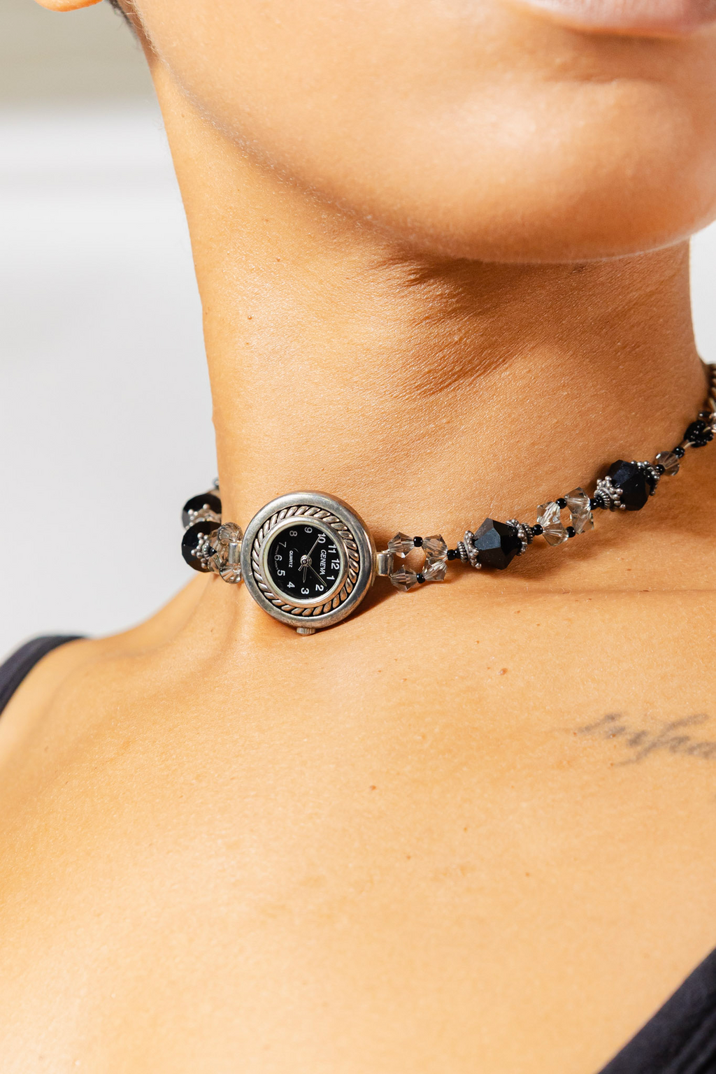 Beaded Watch Choker