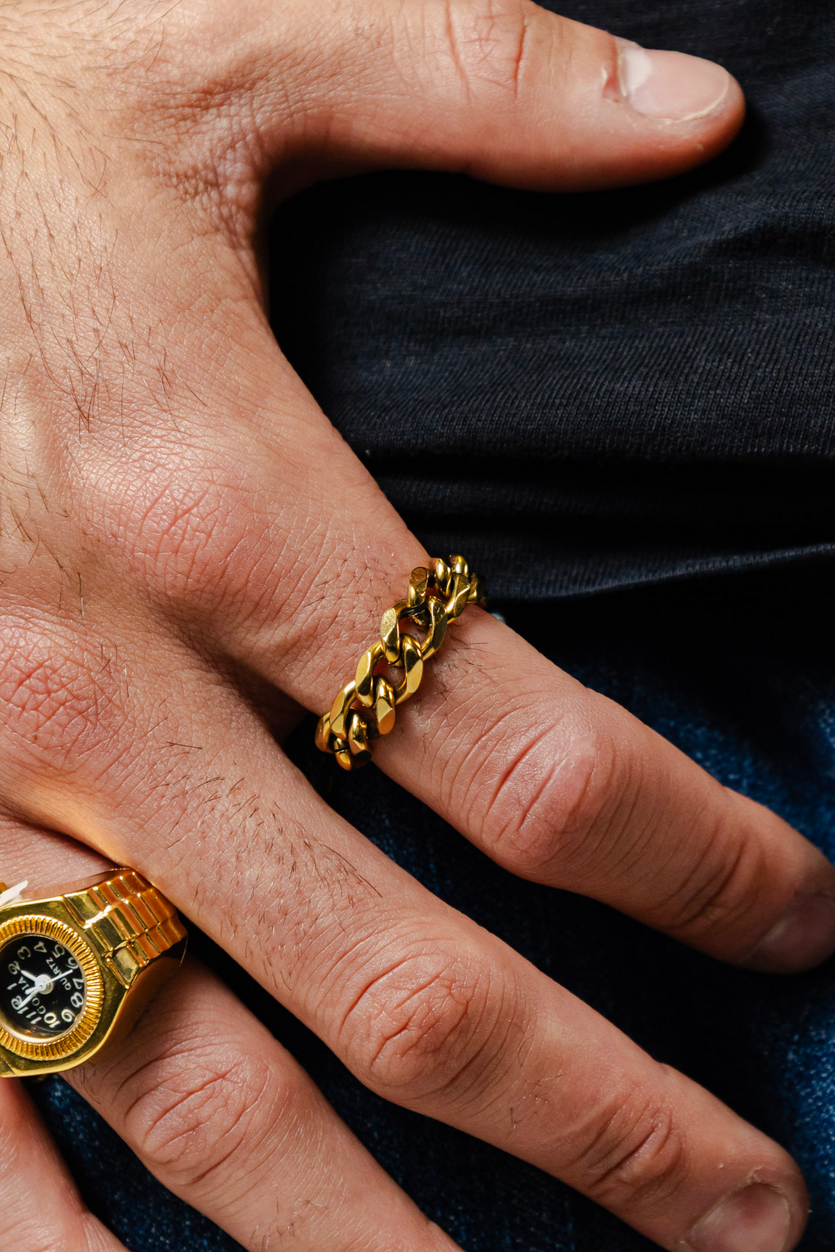 Gold Chain Ring