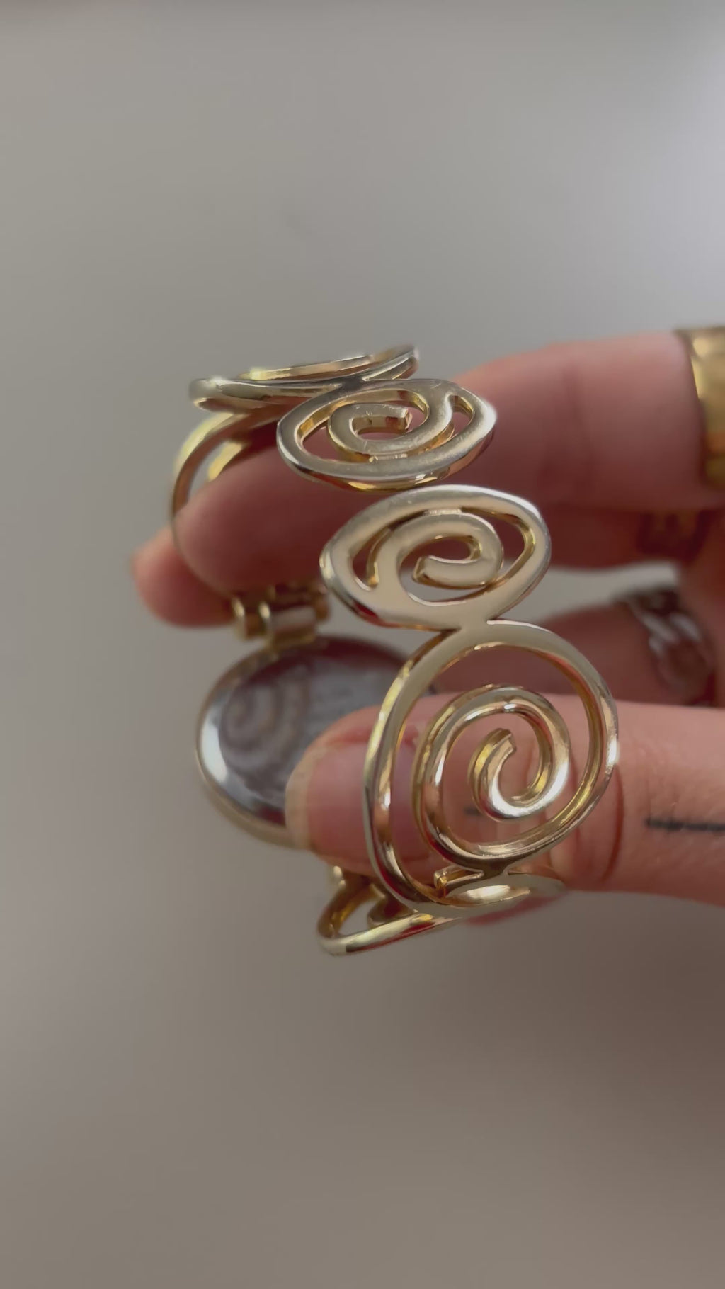 Gold Spiral Watch