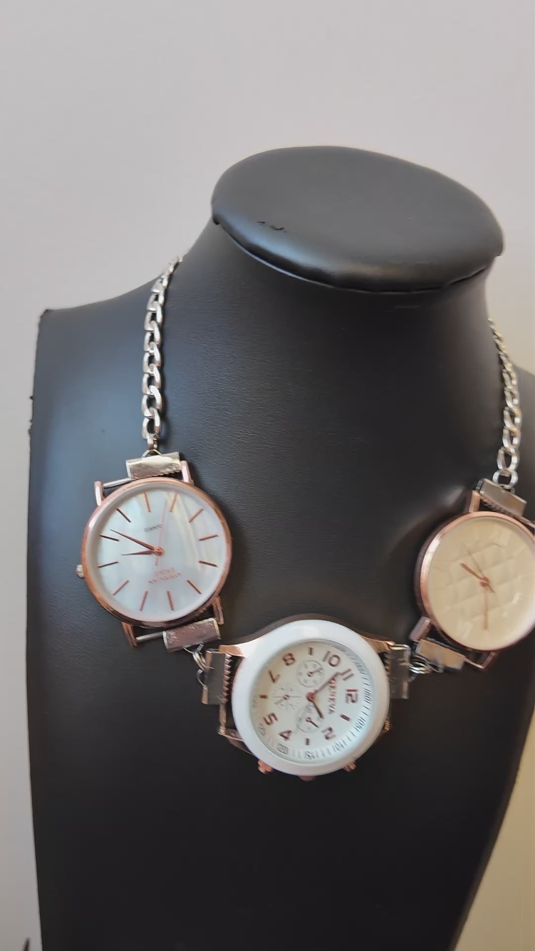 Rose Gold Watch Necklace
